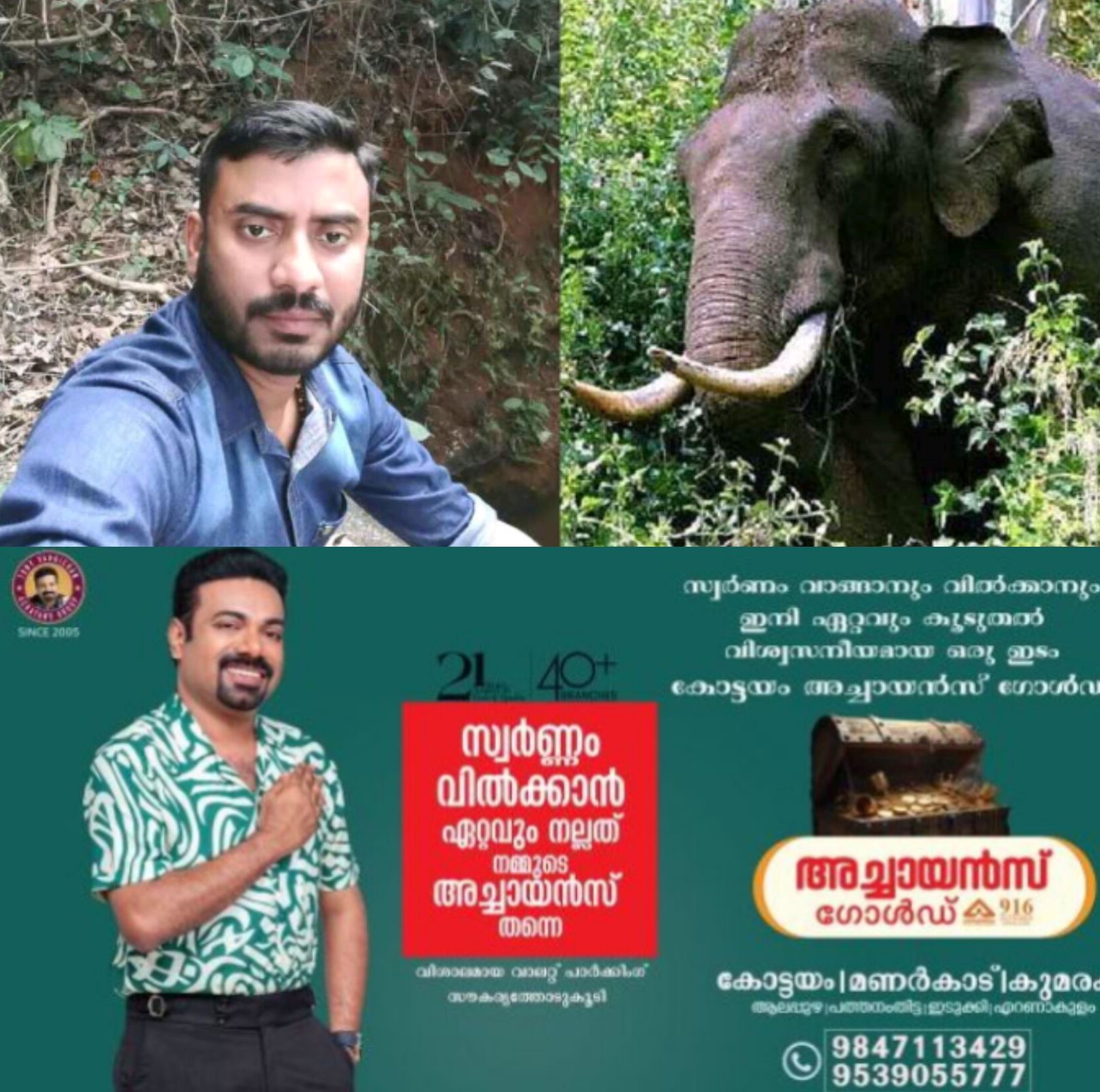 *പീച്ചിയിൽ കാട്ടാന ആക്രമണം: യുവാവിന് ദാരുണാന്ത്യം*