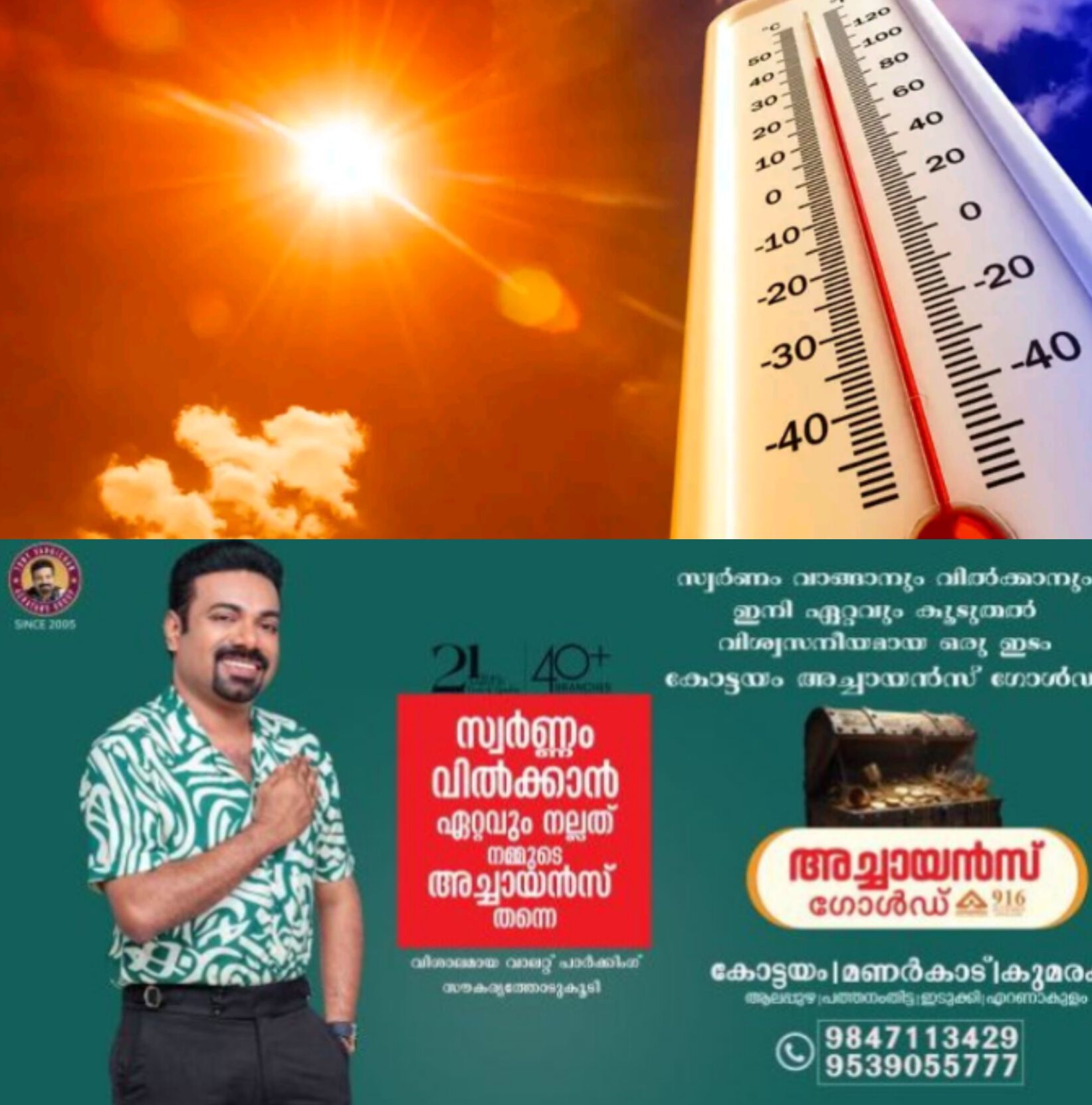 *സംസ്ഥാനത്ത് ചൂട് കനക്കും; എട്ട് ജില്ലകളിൽ യെല്ലോ അലർട്ട്*