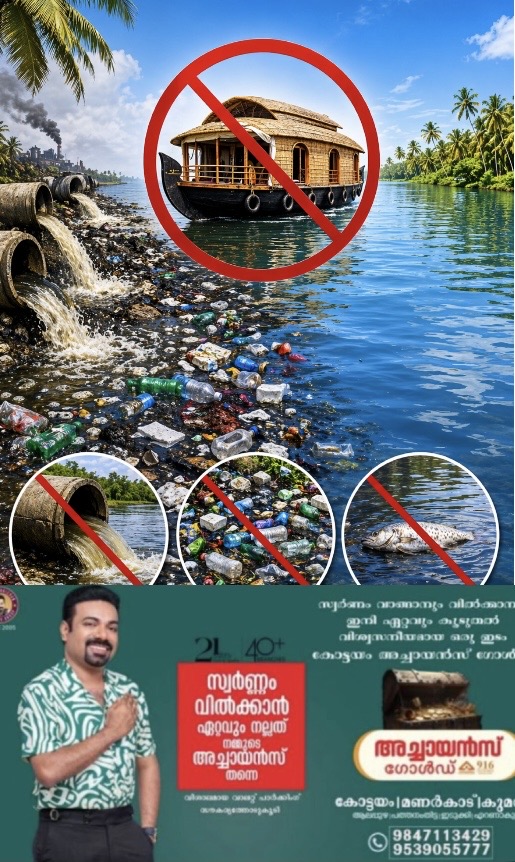 മലിനീകരണ നിയന്ത്രണ സംവിധാനങ്ങൾ ഇല്ലാത്ത ഹൗസ്ബോട്ടുകൾ സർവീസ് നടത്തരുത്