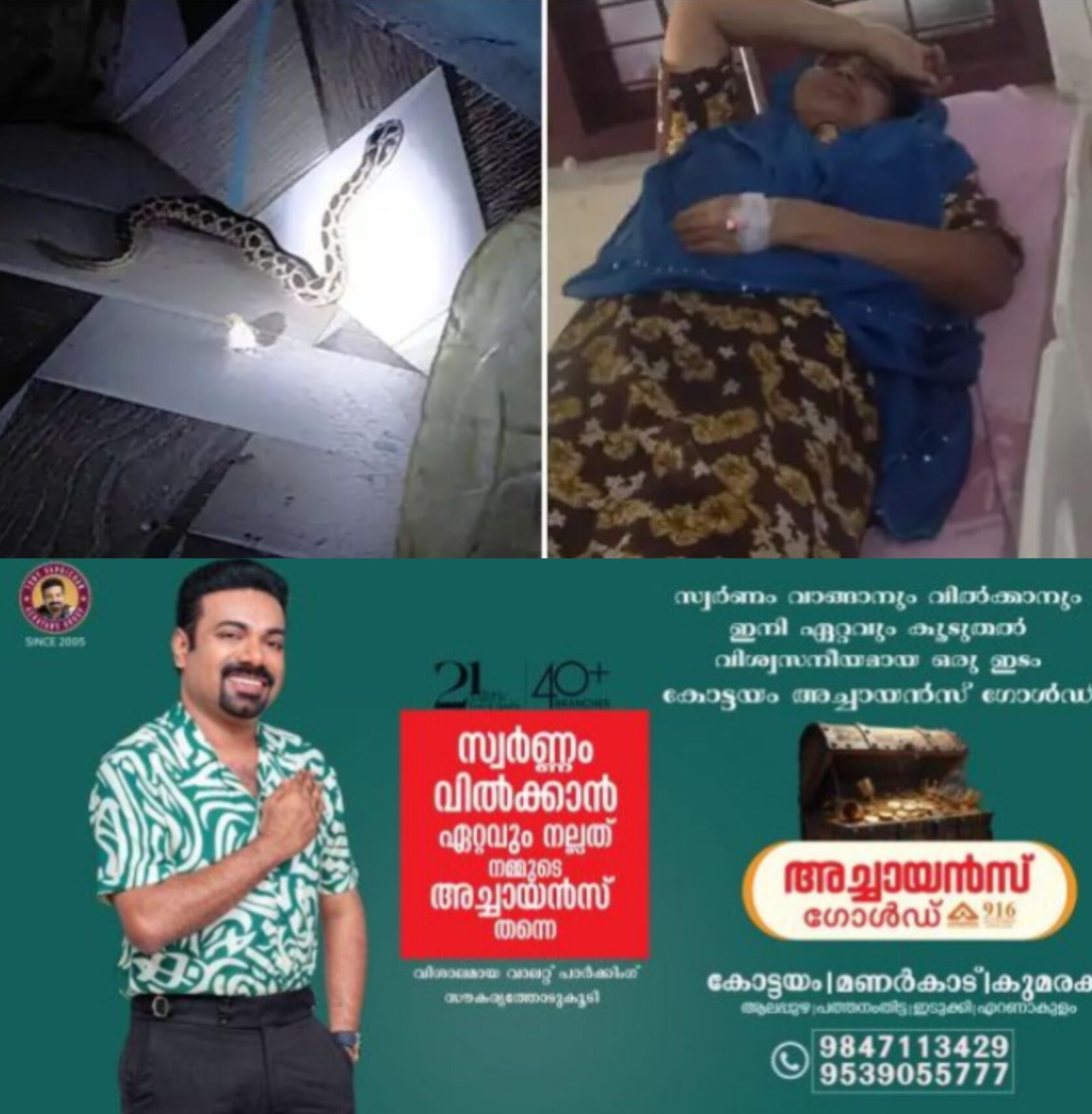 *വേനല്&zwj;ച്ചൂട് കനത്തതോടെ  ജനവാസ മേഖലകളില്&zwj; പാമ്പുശല്യം രൂക്ഷം: മാന്നാറിൽ യുവതിക്ക് അണലിയുടെ കടിയേറ്റു, നാട്ടുകാർ ആശങ്കയിൽ*